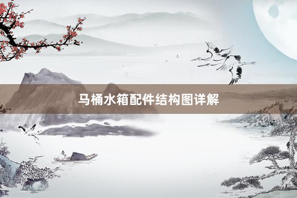 马桶水箱配件结构图详解